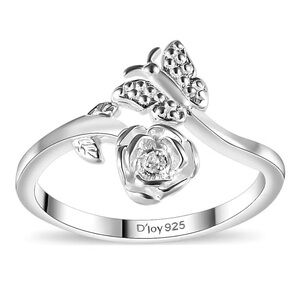 🗽New/Diamond Accent Ring in Sterling Silver